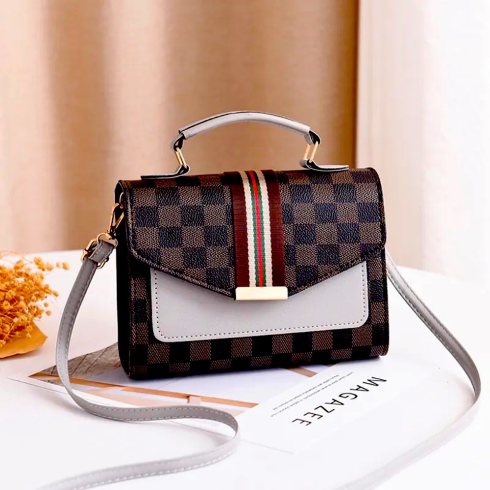 Grey designer bag
